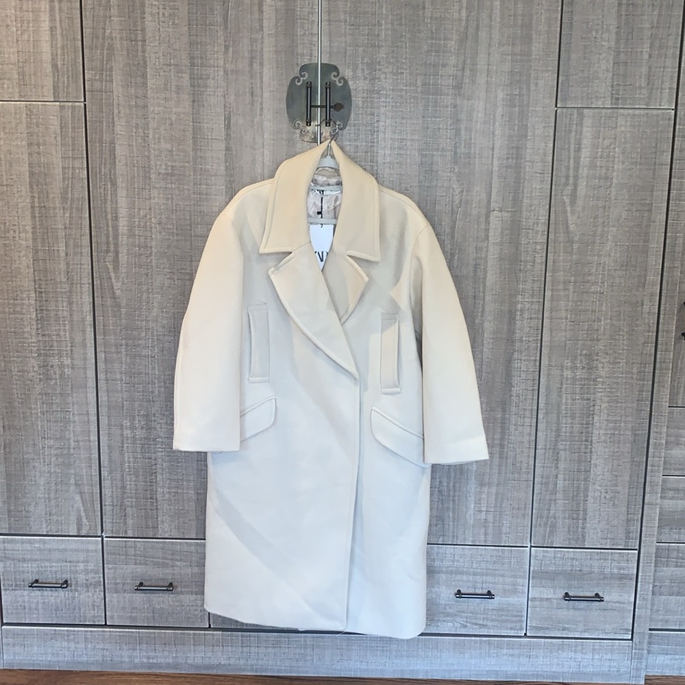 Zara Oversized With Pockets Coat‎ - Picture 8 of 17